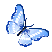 shiny blue butterfly gif