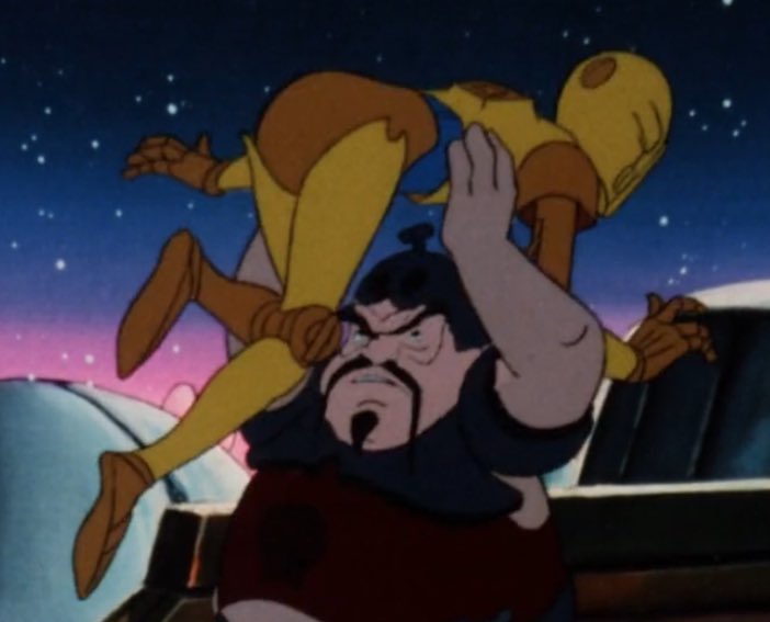 droids cartoon daintly picked up by the waist