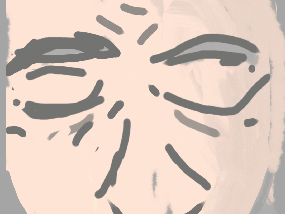 gif of my idea of an animated death gate cycle anime opening, or a bit of it: close up on the pale face of Alfred, as his light eyes open and fade away int oa similar closeup of haplo's tanner face, with darker eyes and patryn white-and-brown hair. his hair flows in the wind coveringhis face as the camera zooms slowly away. you can definitely imagine it continuing into a dolly of him standing on a cliffside.