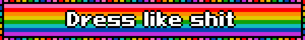 dress like shit rainbow blinkie
