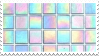 iridescent tiles stamp