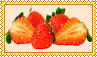 strawberry aesthetic stamp